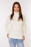 белый фото Женский свитер 4012 купить в Одессе по оптовым ценам