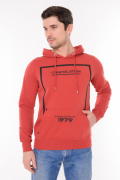 кирпичный фото Мужское худи 00638 купить в Одессе по оптовым ценам