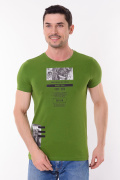 зеленый фото Мужская футболка 01003 купить в Одессе по оптовым ценам