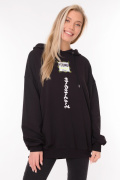 черный фото Женское худи 900581 купить в Одессе по оптовым ценам