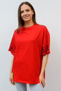 красный фото Женская футболка K9.00116 купить в Одессе по оптовым ценам