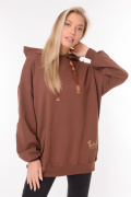 коричневый фото Женское худи 900579 купить в Одессе по оптовым ценам