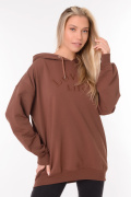 коричневый фото Женское худи 900587 купить в Одессе по оптовым ценам