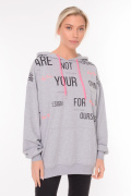 серый фото Женское худи 900583 купить в Одессе по оптовым ценам