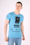 голубой фото Мужская футболка 1005 купить в Одессе по оптовым ценам