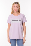 сиреневый фото Женская футболка 900770 купить в Одессе по оптовым ценам