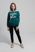 зеленый фото Женская толстовка K9.00633 купить в Одессе по оптовым ценам