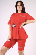 красный фото Женский спортивный костюм 1087 купить в Одессе по оптовым ценам