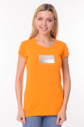 оранжевый фото Женская футболка 900683 купить в Одессе по оптовым ценам