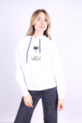 белый фото Женский свитшот 1019 купить в Одессе по оптовым ценам