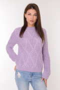 фиолетовый фото Женский свитер 4014 купить в Одессе по оптовым ценам