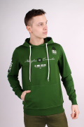 зеленый фото Мужское худи 00636 купить в Одессе по оптовым ценам