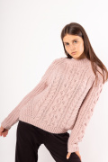 пудра фото Женский свитер 4008 купить в Одессе по оптовым ценам