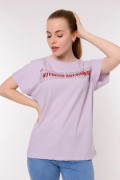 сиреневый фото Женская футболка 900695 купить в Одессе по оптовым ценам