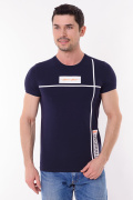 темно синий фото Мужская футболка 01004 купить в Одессе по оптовым ценам