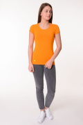 оранжевый фото Женская футболка K9.00726 купить в Одессе по оптовым ценам