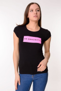 черный фото Женская футболка K9.00728 купить в Одессе по оптовым ценам