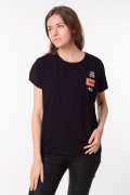 черный фото Женская футболка 900734 купить в Одессе по оптовым ценам