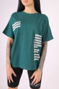 зеленый фото Женская футболка 900124 купить в Одессе по оптовым ценам