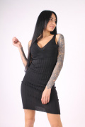 черный фото Женское платье 1209 купить в Одессе по оптовым ценам