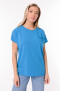 голубой фото Женская футболка 900705 купить в Одессе по оптовым ценам