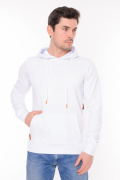 белый фото Мужское худи 00635 купить в Одессе по оптовым ценам