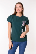 зеленый фото Женская футболка К9. 0176 купить в Одессе по оптовым ценам