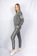 серый фото Женский спортивный костюм К9.0647 купить в Одессе по оптовым ценам