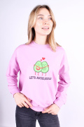 розовый фото Женский свитшот 1017 купить в Одессе по оптовым ценам