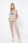 бежевый фото Женский спортивный костюм К9.0601 купить в Одессе по оптовым ценам