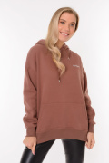 коричневый фото Женская толстовка K9.0570 купить в Одессе по оптовым ценам