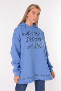 голубой фото Женская толстовка K9.0486 купить в Одессе по оптовым ценам