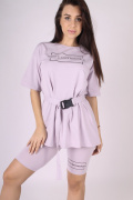 сиреневый фото Женский спортивный костюм1088 купить в Одессе по оптовым ценам