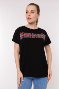 черный фото Женская футболка 900695 купить в Одессе по оптовым ценам