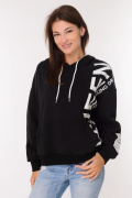 черный фото Женская толстовка K9.0389 купить в Одессе по оптовым ценам