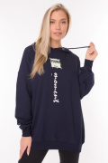 темно синий фото Женское худи 900581 купить в Одессе по оптовым ценам