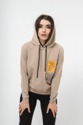 бежевый фото Женский свитшот К9.0660 купить в Одессе по оптовым ценам