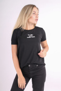 черный фото Женская футболка 1082 купить в Одессе по оптовым ценам