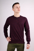 бордовый фото Мужской джемпер 00646 купить в Одессе по оптовым ценам