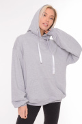 серый фото Женское худи 900575 купить в Одессе по оптовым ценам