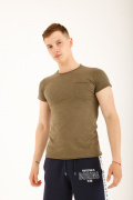 хаки фото Мужская футболка E9. 00320 купить в Одессе по оптовым ценам