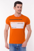 оранжевый фото Мужская футболка 01001 купить в Одессе по оптовым ценам