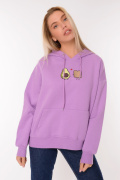фиолетовый фото Женская толстовка K9.0381 купить в Одессе по оптовым ценам
