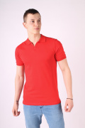 красный фото Мужское поло 2021 купить в Одессе по оптовым ценам