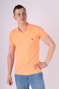 оранжевый фото Мужское поло 2021 купить в Одессе по оптовым ценам