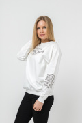 белый фото Женский свитшот К9.0663 купить в Одессе по оптовым ценам
