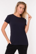 темно синий фото Женская футболка 900559 купить в Одессе по оптовым ценам