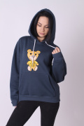 темно синий фото Женская толстовка  купить в Одессе по оптовым ценам