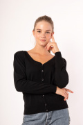 черный фото Женская кофта 1039 купить в Одессе по оптовым ценам