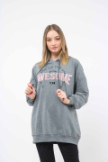 серый фото Женский свитшот К9.0590 купить в Одессе по оптовым ценам